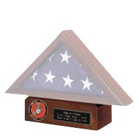 Flag Case Cherry Pedestal